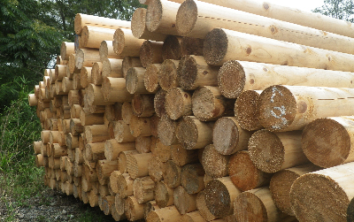 くがい林業　弊社の仕事・製品　小径木